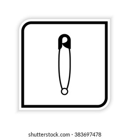 Safety pin  - vector icon