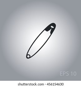Safety pin vector icon