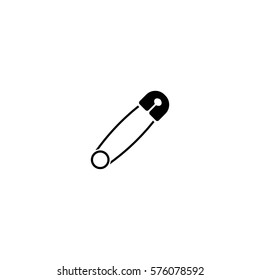 safety pin vector icon