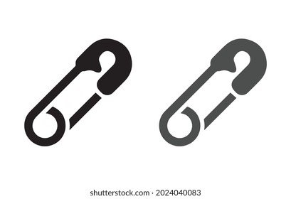 Sicherheitsstift, Vektorsymbol. volles Flachzeichen für mobiles Konzept und Webdesign.