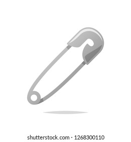 Safety pin vector isolated