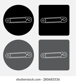 safety pins silhouettes 