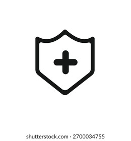 safety plus icon for design 