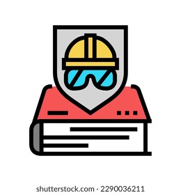 vector de icono de color de trabajo de la herramienta de procedimientos de seguridad. signo de trabajo de la herramienta de procedimientos de seguridad. ilustración de símbolo aislado