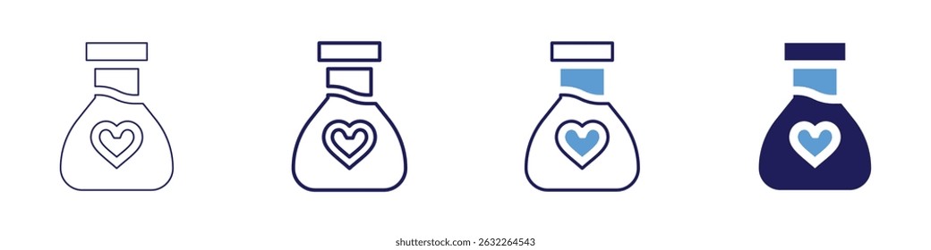 Safety protocol icon in 4 different styles. Thin Line, Line, Bold Line, Duotone. Duotone style. Editable stroke.