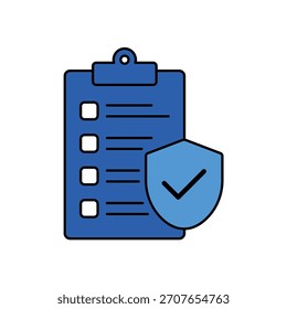 Safety Protocol icon outline editable stroke line drawing eps.