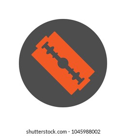 Safety razor blade icon. Vector.