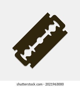 Safety razor blade  icon. Vector illustration