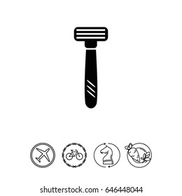 Safety razor icon