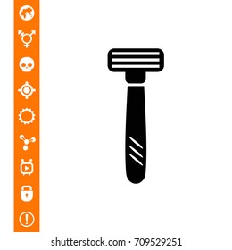 Safety razor icon