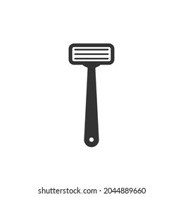 Safety razor icon in flat style. Vector