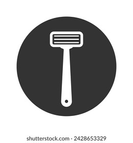Safety razor icon in flat style. Vector