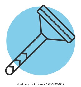 Ilustración vectorial de iconos de la navaja de seguridad 