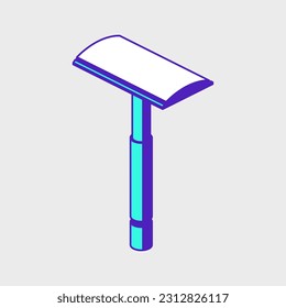 Safety Razor isometric vector illustration