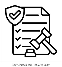 Safety Regulations Icon Element For Design