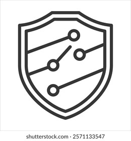 Safety Relay Icon Vector Illustration Outline