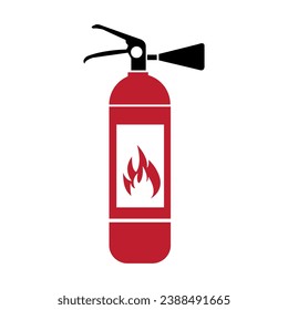 Safety, rire, fire extinguisher icon. vector flat trendy style illustration on white background..eps