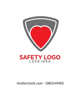 the safety of romance.
a logo or love security icon for your web technology or application.