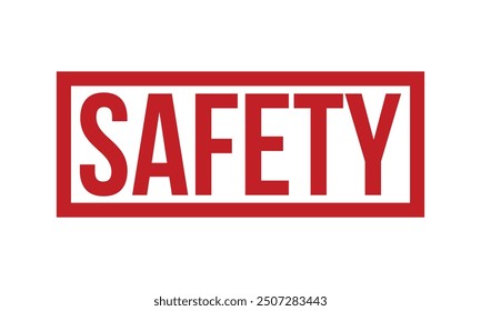 Safety Rubber Stamp Seal Vector