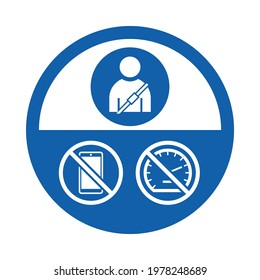 Safety rules icon and signage of safe driving for industrial, manufacture, and construction.