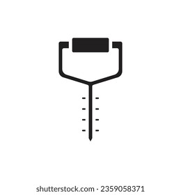Safety Screw Filled Icon Vector Illustration