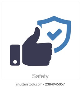 Safety and secure icon concept