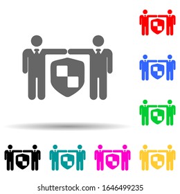 safety and security multi color style icon. Simple glyph, flat vector of insurance icons for ui and ux, website or mobile application