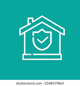 Iconos de línea delgada de seguridad, protección, protección. Para el diseño de marketing de Sitio web, logotipo, App, Plantilla, ilustración de Vector.