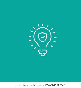 Safety, security, protection thin line icons. For website marketing design, logo, app, template, ui, etc
