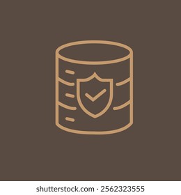 Safety, security, protection thin line icons. For website marketing design, logo, app, template, ui, etc. Vector illustration