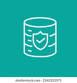 Safety, security, protection thin line icons. For website marketing design, logo, app, template, ui, etc. Vector illustration