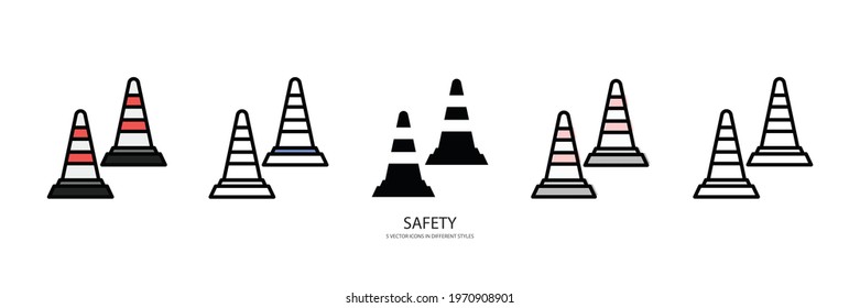 safety set vector type icon