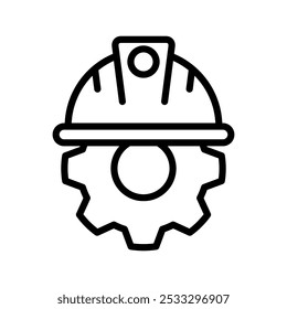 Diseño de Vector de línea de iconos de Configuraciones de seguridad en estilo de moda