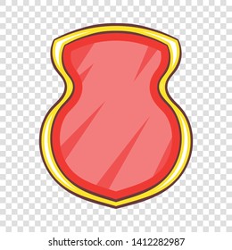 Safety shield icon. Cartoon illustration of safety shield vector icon for web