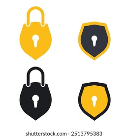 Safety Shield Logo Vector Icon Template Illustration