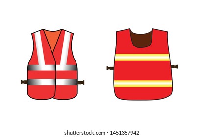 Safety Shirts illustration on white background.
Orange High visibility work shirts are perfect for a wide variety of weather conditions and work environments. - Vector
