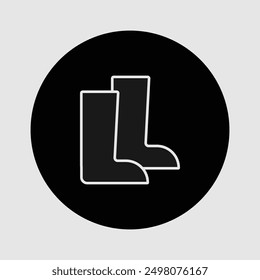 Safety shoe icon, can be used in companies or others