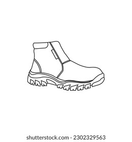 safety shoes icon vector illustration symbol design