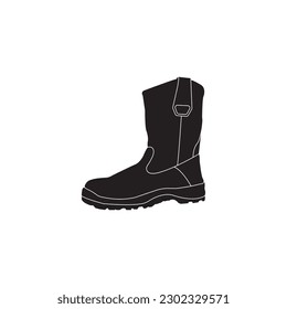 safety shoes icon vector illustration symbol design