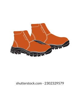 safety shoes icon vector illustration symbol design