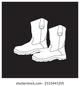safety shoes icon vector illustration symbol design