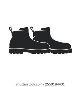 Safety Shoes vector icon. Protective boot shoes vector icon. Symbol, logo illustration.