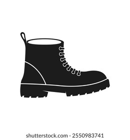 Safety Shoes vector icon. Protective boot shoes vector icon. Symbol, logo illustration.