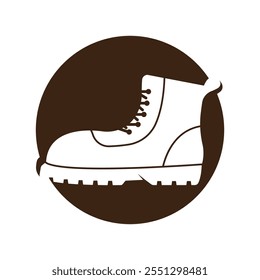 Safety Shoes vector icon. Protective boot shoes vector icon. Symbol, logo illustration.