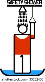 Safety shower sign