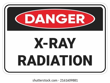 Safety Sign Danger Xray Radiationsymbol Illustration Stock Vector ...