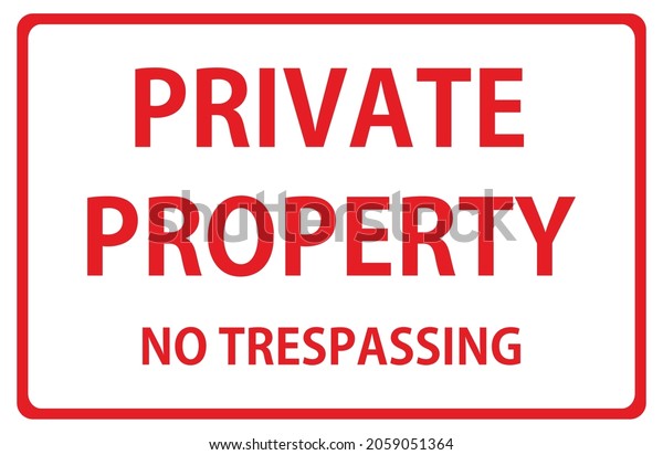 Safety Sign No Trespassing Sign Vector Stock Vector (Royalty Free ...