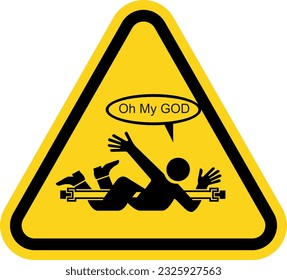 safety sign in vector art style