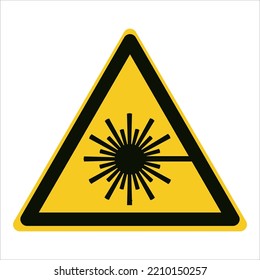 Safety Sign Warning Danger Laser Beam