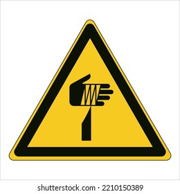 Safety Sign Warning Danger Sharp elements